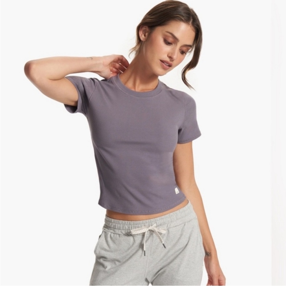 Vuori Women's Short Sleeve Tee - Purple